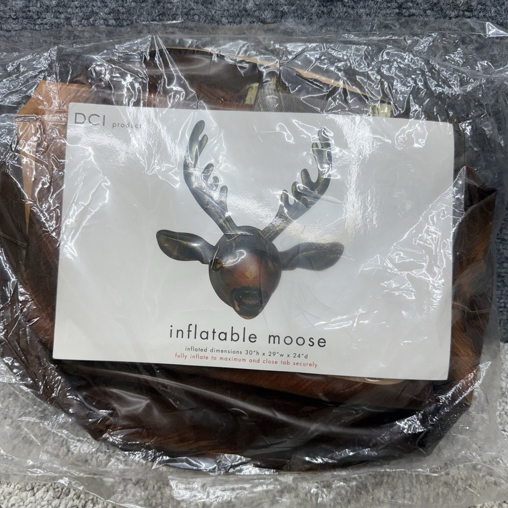 DCI Product Inflatable Moose wall mount (30"H x 29"W x 24"D) man cave decor